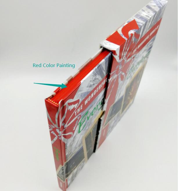 ¿Cómo hacer un libro con borde rociado pintado?