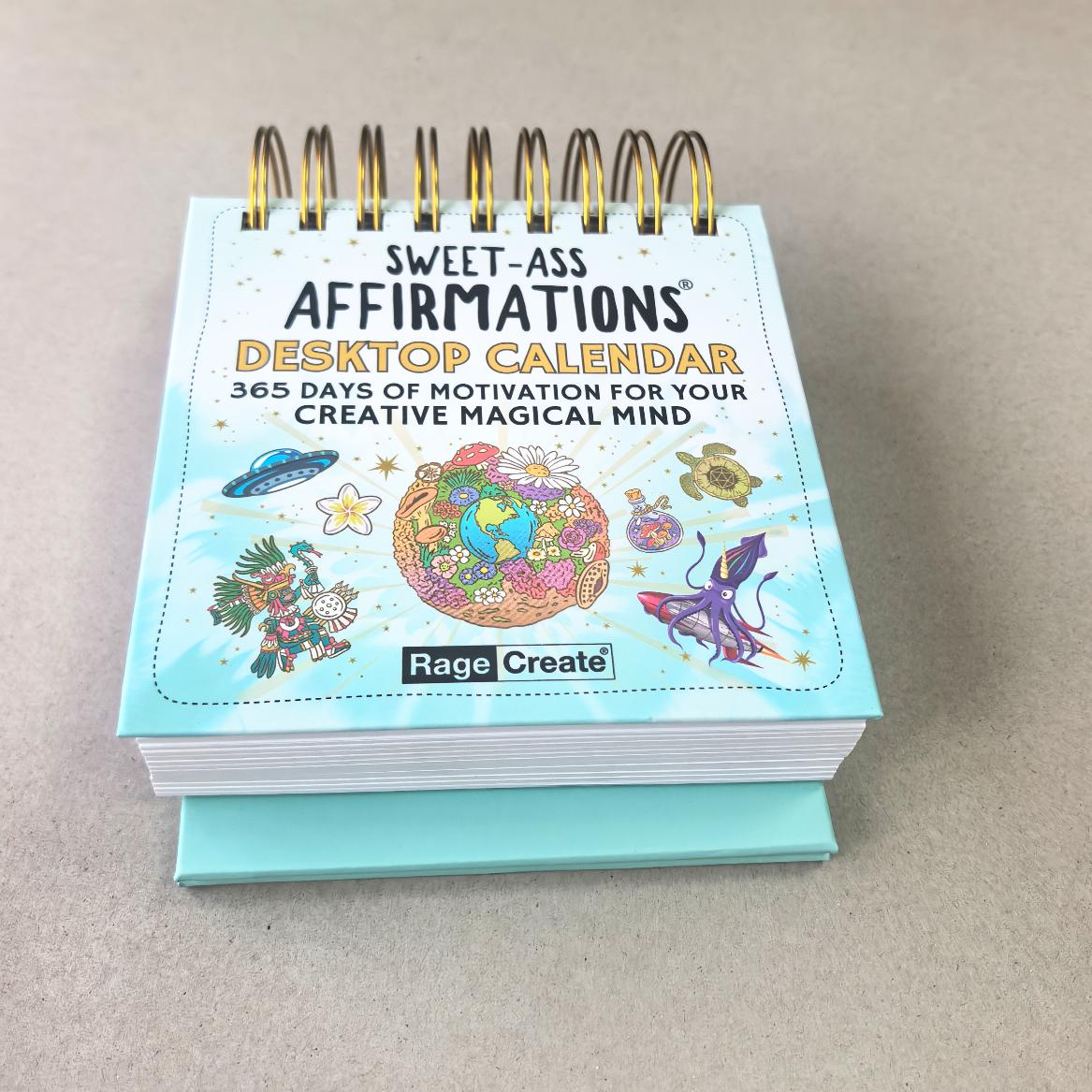 Calendario 2026 Impresión de calendario de escritorio de 365 días con caja rígida