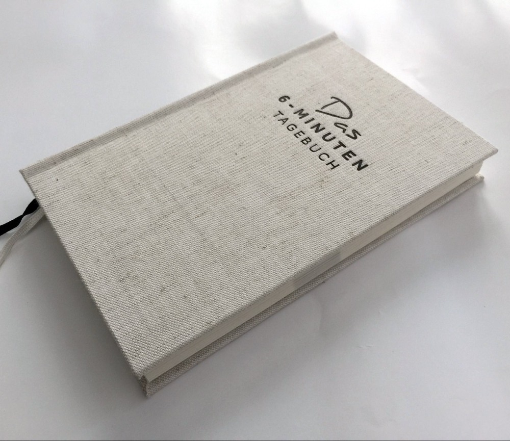 Cuaderno planificador diario de lino de tapa dura A5 personalizado, encuadernación de hilo de diseño personalizado con caja de regalo