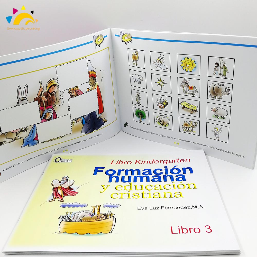 Libro de educación de jardín de infantes Fábrica de impresión directa