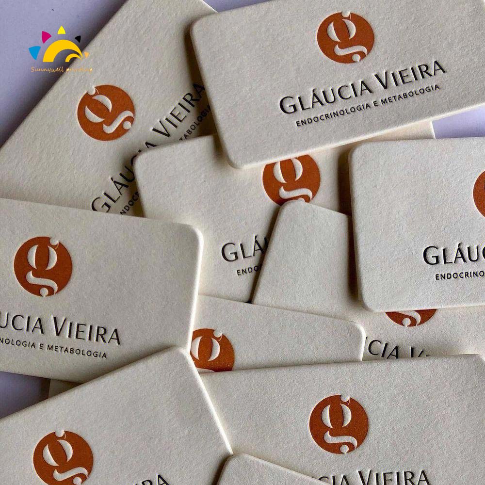 Tarjeta de nombre con estampado de aluminio al por mayor