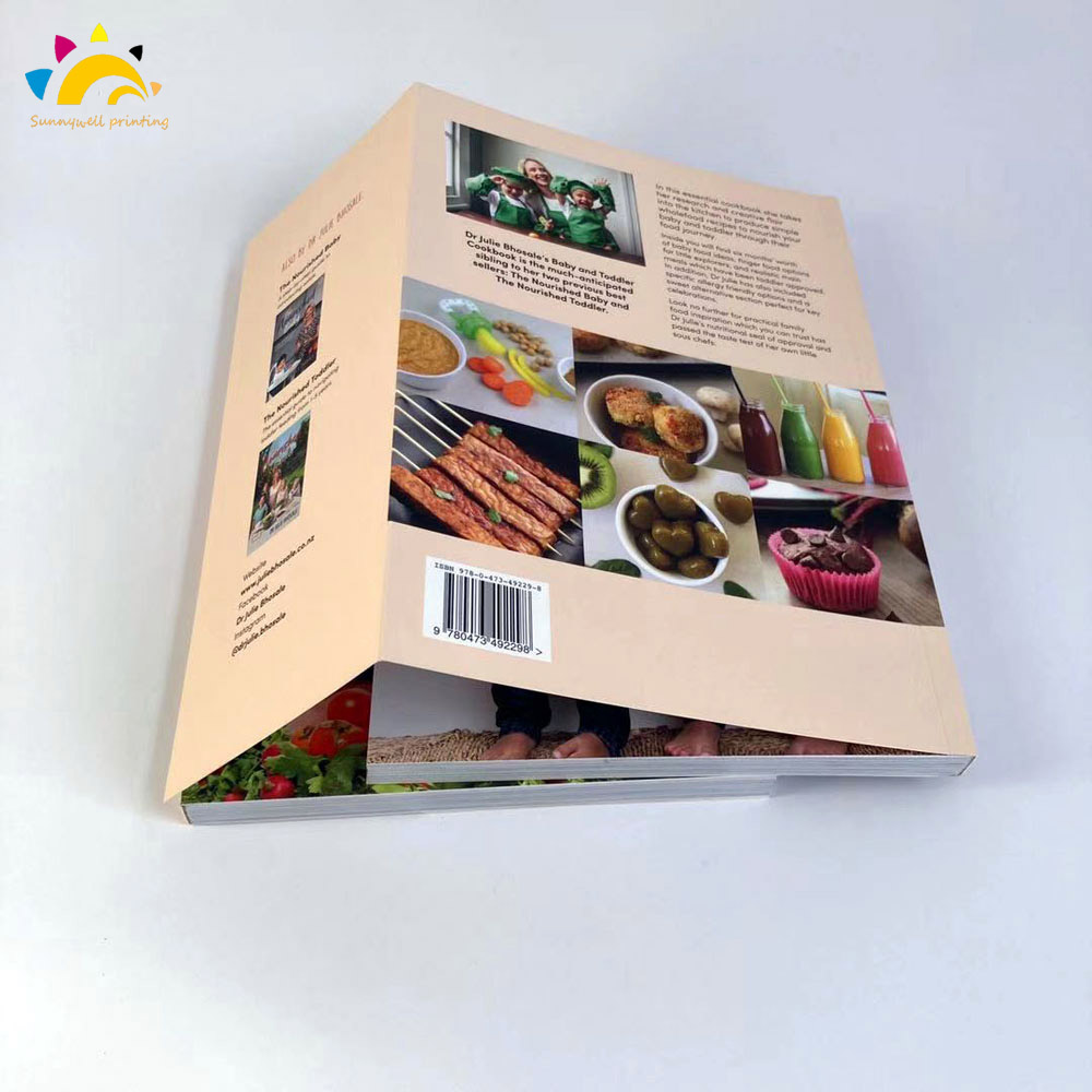 Cubierta de papel Libro de alimentos Receta de libros de cocina Impresión