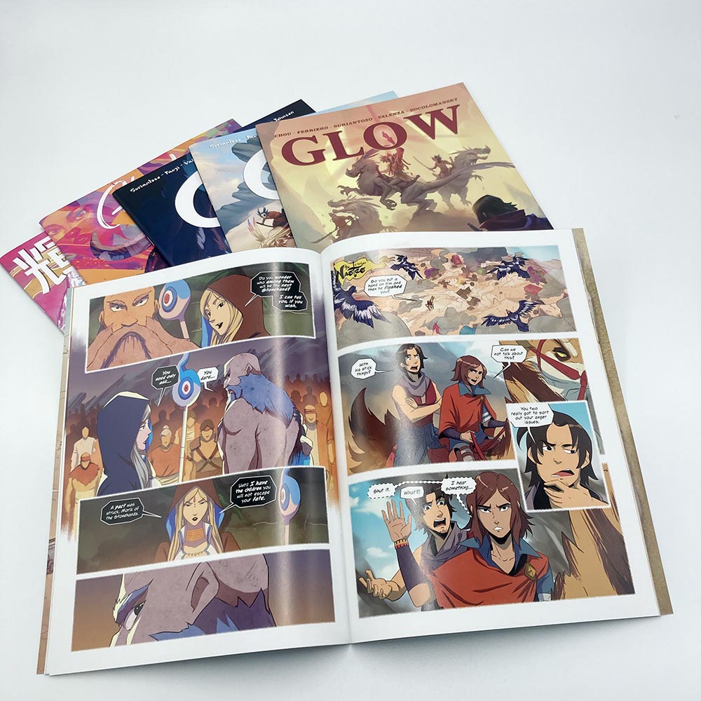 Impresión de cómics de sillín a todo color, impresora de cómics de porcelana